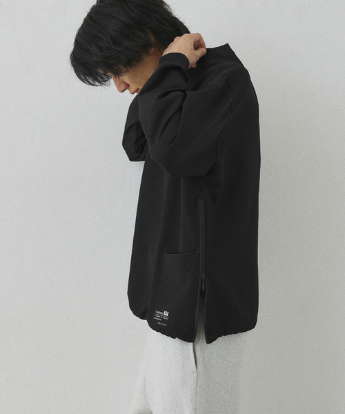 417 EDIFICE（フォーワンセブンエディフィス）の「【Warm Woven】 リブプルオーバー（Tシャツ/カットソー・メンズ・グレー/ブラック・LARGE/MEDIUM）」の9枚目の写真