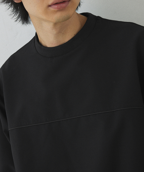 417 EDIFICE（フォーワンセブンエディフィス）の「【Warm Woven】 リブプルオーバー（Tシャツ/カットソー・メンズ・グレー/ブラック・LARGE/MEDIUM）」の11枚目の写真
