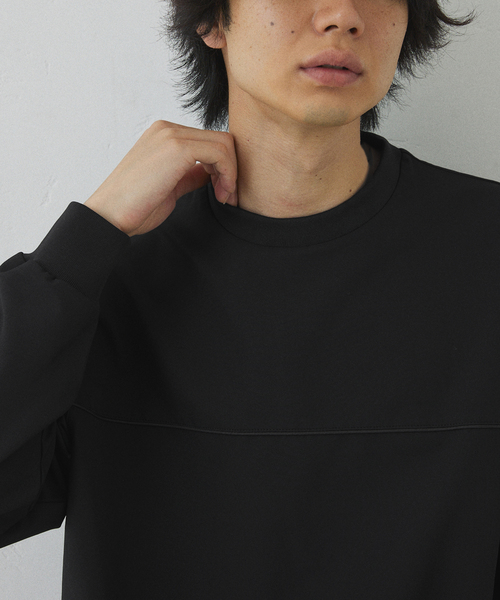 417 EDIFICE（フォーワンセブンエディフィス）の「【Warm Woven】 リブプルオーバー（Tシャツ/カットソー・メンズ・グレー/ブラック・LARGE/MEDIUM）」の12枚目の写真
