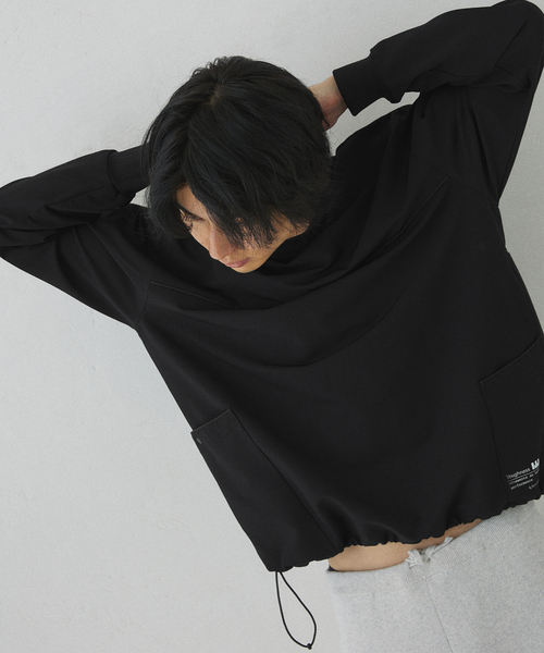 417 EDIFICE（フォーワンセブンエディフィス）の「【Warm Woven】 リブプルオーバー（Tシャツ/カットソー・メンズ・グレー/ブラック・LARGE/MEDIUM）」の15枚目の写真