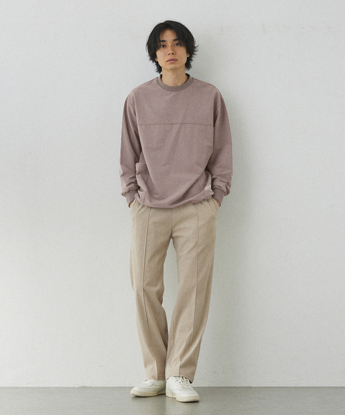 417 EDIFICE（フォーワンセブンエディフィス）の「【Warm Woven】 リブプルオーバー（Tシャツ/カットソー・メンズ・グレー/ブラック・LARGE/MEDIUM）」の17枚目の写真