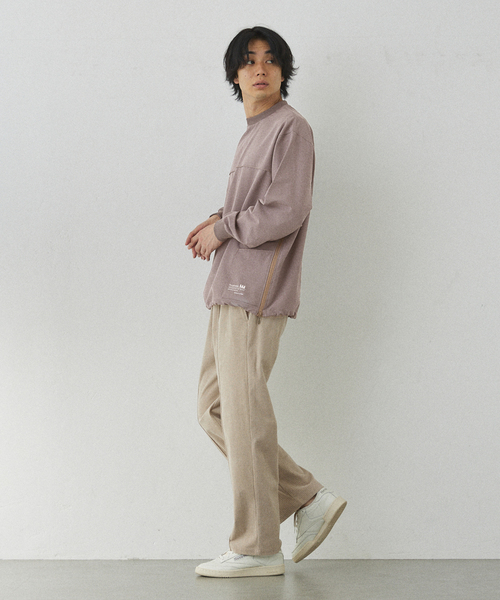 417 EDIFICE（フォーワンセブンエディフィス）の「【Warm Woven】 リブプルオーバー（Tシャツ/カットソー・メンズ・グレー/ブラック・LARGE/MEDIUM）」の18枚目の写真