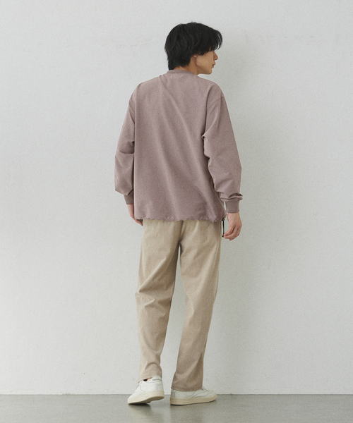 417 EDIFICE（フォーワンセブンエディフィス）の「【Warm Woven】 リブプルオーバー（Tシャツ/カットソー・メンズ・グレー/ブラック・LARGE/MEDIUM）」の19枚目の写真