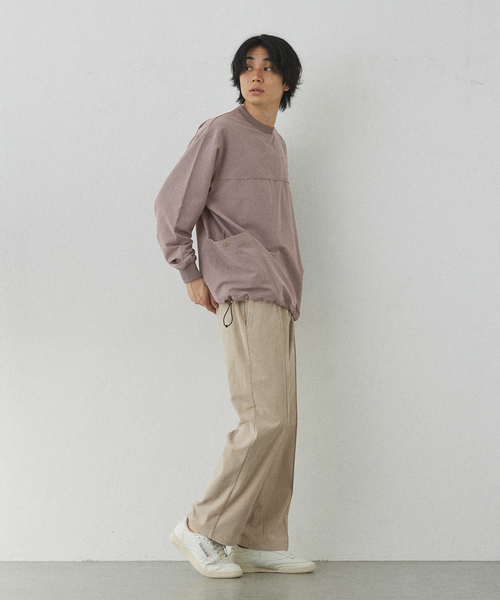 417 EDIFICE（フォーワンセブンエディフィス）の「【Warm Woven】 リブプルオーバー（Tシャツ/カットソー・メンズ・グレー/ブラック・LARGE/MEDIUM）」の20枚目の写真