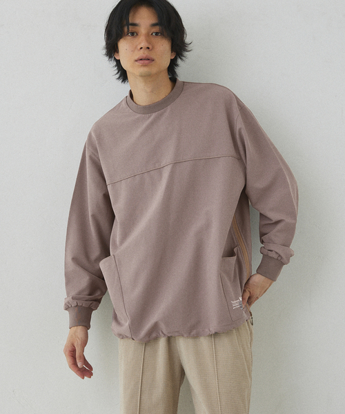 417 EDIFICE（フォーワンセブンエディフィス）の「【Warm Woven】 リブプルオーバー（Tシャツ/カットソー・メンズ・グレー/ブラック・LARGE/MEDIUM）」の21枚目の写真