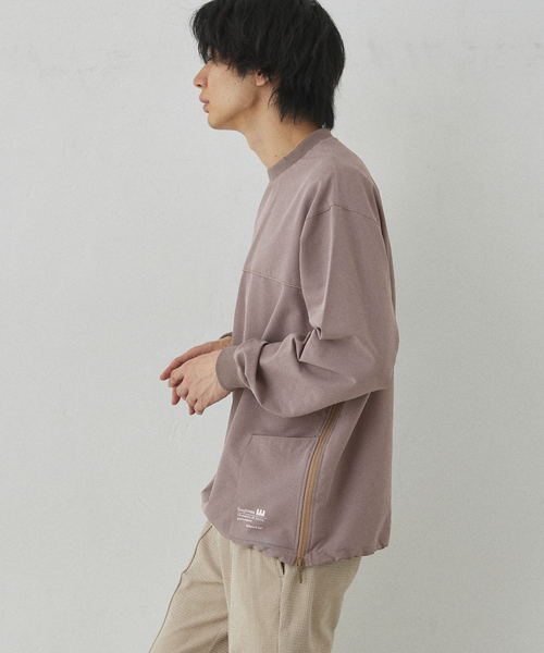 417 EDIFICE（フォーワンセブンエディフィス）の「【Warm Woven】 リブプルオーバー（Tシャツ/カットソー・メンズ・グレー/ブラック・LARGE/MEDIUM）」の22枚目の写真