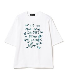 Ray BEAMS | MIYAO × Ray BEAMS / 別注 NOUS SOMMES DES FLEURS Tシャツ(Tシャツ/カットソー)