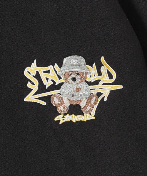 STAY GOLD（ステイゴールド）の「【STAYGOLD】ヘビーウェイト 裏起毛 クマモチーフ ハーフジップ / Heavyweight lined half-zip with bear motif（スウェット・メンズ・アッシュグレー/ブラック/ネイビー・M/L）」の12枚目の写真