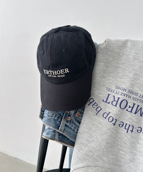 CLEA（クレア）の「フロントロゴ刺繍コットンキャップ（キャップ・レディース・ネイビー/ピンク/グリーン/ブラウン/ブラック/ホワイト/ベージュ・FREE）」の16枚目の写真