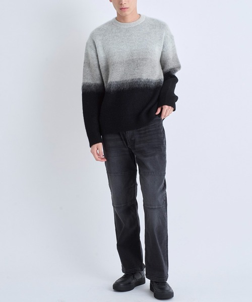 KITH グラデーション クロップドニットセーター セール】グラデーションニットトップス（ニット/セーター）｜N.s