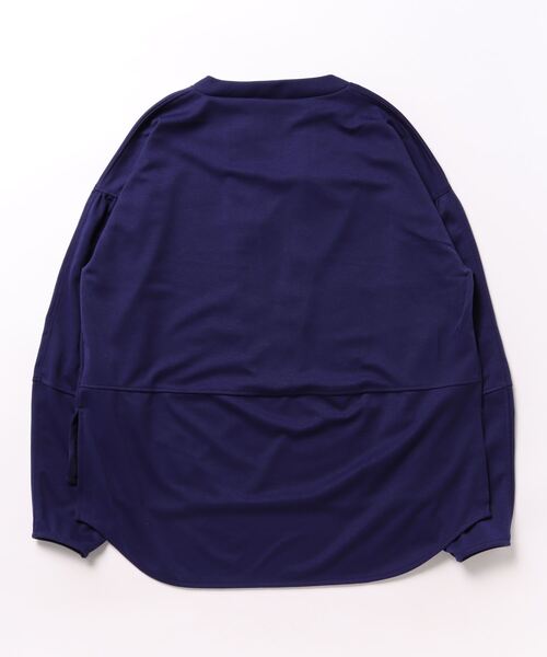 STYLEBLOCK(スタイルブロック)の「ポンチキーネックトップス(Tシャツ/カットソー・レディース・ベージュ/ブルー/ブラック・M)」の4枚目の写真