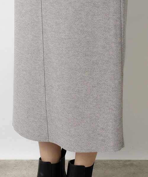 OPAQUE.CLIP(オペークドットクリップ)の「◆ウールライク ジャージVネックジャンドレ/ジャンスカ【洗濯機洗い可】(スカート・レディース・ナチュラル/グレー・38/42/40/36)」の14枚目の写真