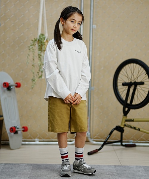 RVCA（ルーカ）の「RVCA/ルーカ キッズ ロングTシャツ ロンT バンダナ柄 BE045-058（Tシャツ/カットソー・キッズ・ホワイト/ブラック・140cm/130cm/160cm/150cm）」の5枚目の写真