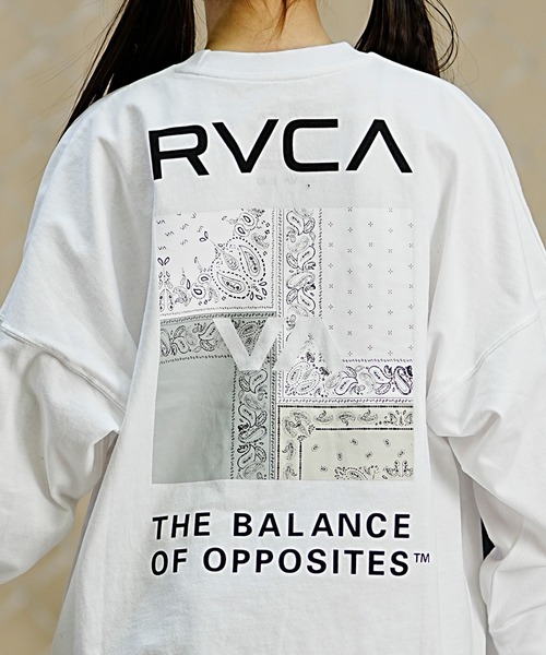 【RVCA】バンダナ プリント ロンＴ★男女共ペアにも！！ RVCA】バンダナ プリント ロンT☆男女共ペアにも！！ (RVCA/T