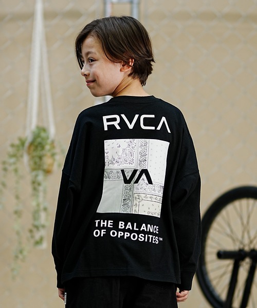 RVCA（ルーカ）の「RVCA/ルーカ キッズ ロングTシャツ ロンT バンダナ柄 BE045-058（Tシャツ/カットソー・キッズ・ホワイト/ブラック・140cm/130cm/160cm/150cm）」の11枚目の写真