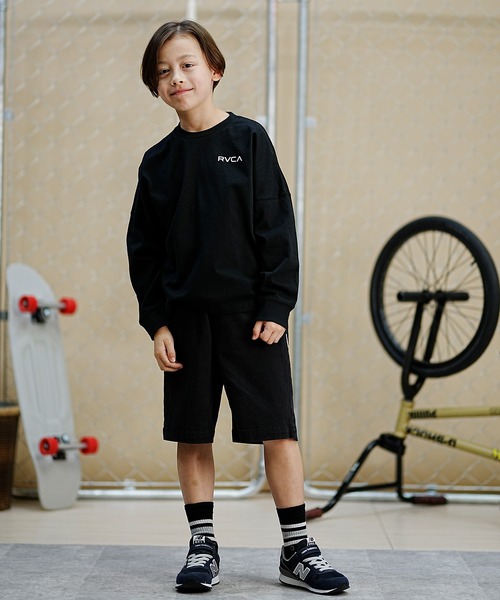 RVCA（ルーカ）の「RVCA/ルーカ キッズ ロングTシャツ ロンT バンダナ柄 BE045-058（Tシャツ/カットソー・キッズ・ホワイト/ブラック・140cm/130cm/160cm/150cm）」の12枚目の写真