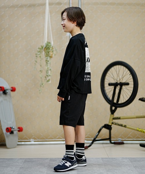 RVCA（ルーカ）の「RVCA/ルーカ キッズ ロングTシャツ ロンT バンダナ柄 BE045-058（Tシャツ/カットソー・キッズ・ホワイト/ブラック・140cm/130cm/160cm/150cm）」の13枚目の写真