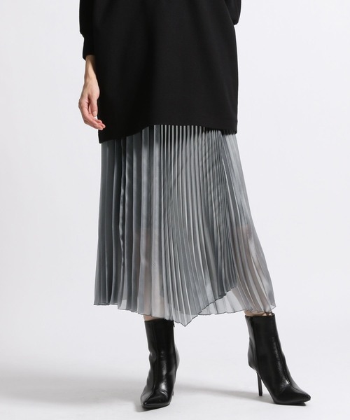 STERNBERG（スタンバーグ）の「STERNBERG/アシメプリーツラップスカート/991254（スカート・レディース・シルバー/ゴールド・MEDIUM/LARGE）」の21枚目の写真