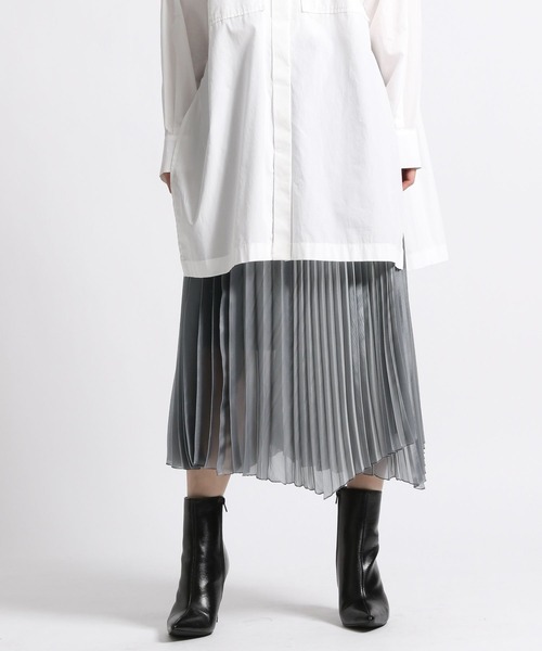 STERNBERG（スタンバーグ）の「STERNBERG/アシメプリーツラップスカート/991254（スカート・レディース・シルバー/ゴールド・MEDIUM/LARGE）」の10枚目の写真