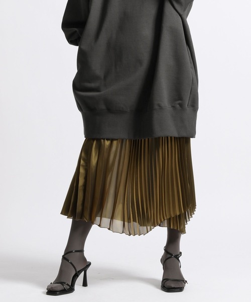 STERNBERG（スタンバーグ）の「STERNBERG/アシメプリーツラップスカート/991254（スカート・レディース・シルバー/ゴールド・MEDIUM/LARGE）」の19枚目の写真