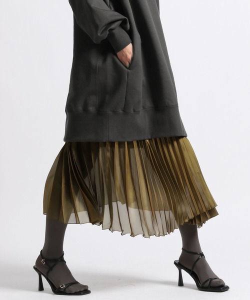 STERNBERG（スタンバーグ）の「STERNBERG/アシメプリーツラップスカート/991254（スカート・レディース・シルバー/ゴールド・MEDIUM/LARGE）」の11枚目の写真