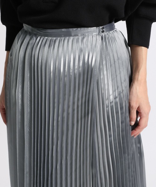 STERNBERG（スタンバーグ）の「STERNBERG/アシメプリーツラップスカート/991254（スカート・レディース・シルバー/ゴールド・MEDIUM/LARGE）」の5枚目の写真