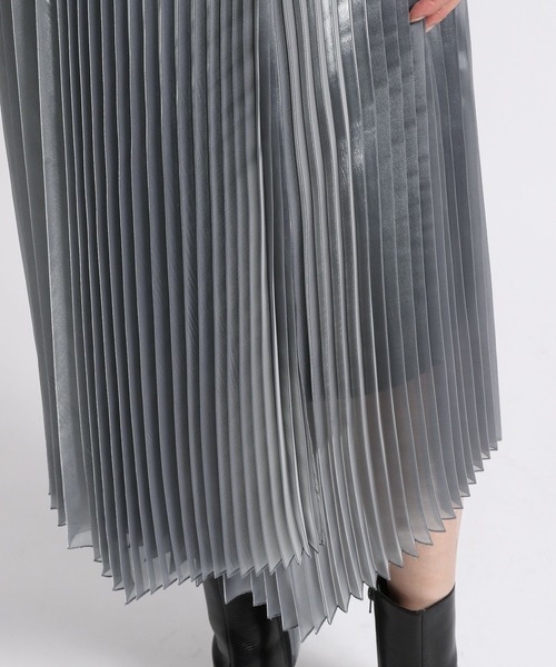 STERNBERG（スタンバーグ）の「STERNBERG/アシメプリーツラップスカート/991254（スカート・レディース・シルバー/ゴールド・MEDIUM/LARGE）」の8枚目の写真
