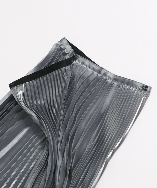 STERNBERG（スタンバーグ）の「STERNBERG/アシメプリーツラップスカート/991254（スカート・レディース・シルバー/ゴールド・MEDIUM/LARGE）」の12枚目の写真