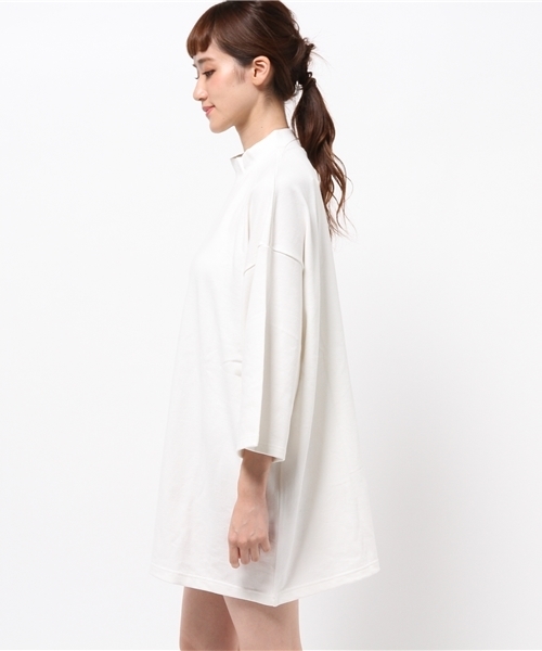 CIAOPANIC（チャオパニック）の「【Ciaopanic】　ハイネックBIGT-OP（ワンピース・レディース・アイボリー/ブラック・FREE）」の8枚目の写真