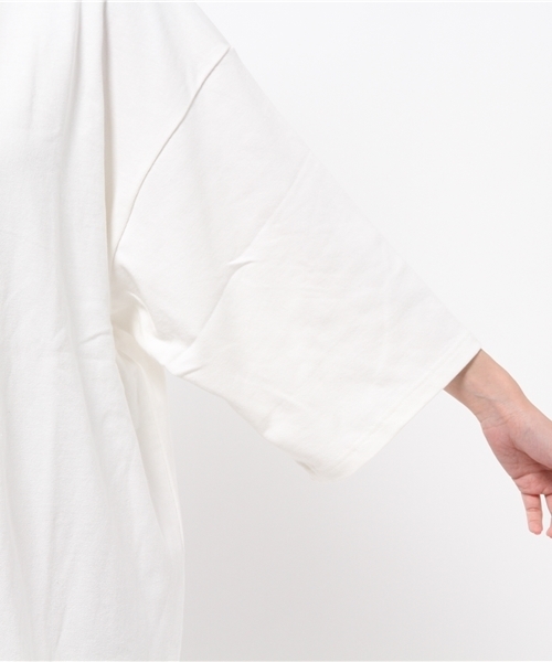 CIAOPANIC（チャオパニック）の「【Ciaopanic】　ハイネックBIGT-OP（ワンピース・レディース・アイボリー/ブラック・FREE）」の4枚目の写真