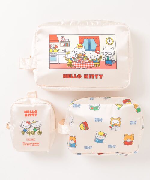 sanrio(サンリオ)の「HELLO KITTY / トラベルポーチセット(トラベルグッズ・レディース・ピンク/アイボリー・FREE)」の6枚目の写真