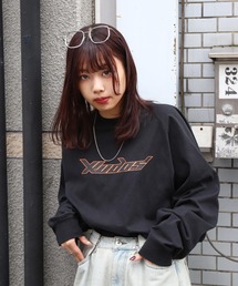 【ZIP FIVE】 ピグメント 90s ロゴ ラグラン ルーズシルエット ロンT / ロングスリーブ Tシャツ / 長袖