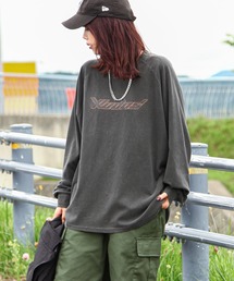 ZIP FIVE | 【ZIP FIVE】 ピグメント 90s ロゴ ラグラン ルーズシルエット ロンT / ロングスリーブ Tシャツ / 長袖(Tシャツ/カットソー)