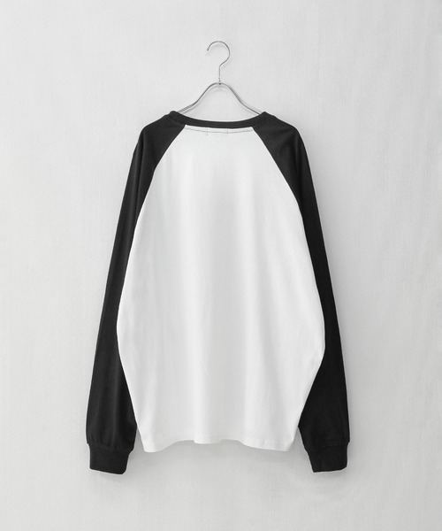 ZIP FIVE(ジップファイブ)の「【ZIP FIVE】 ピグメント 90s ロゴ ラグラン ルーズシルエット ロンT / ロングスリーブ Tシャツ / 長袖(Tシャツ/カットソー・メンズ・ネイビー系/ネイビー/ホワイト×ブラック/ブラック/ブラック系・LARGE/MEDIUM)」の8枚目の写真