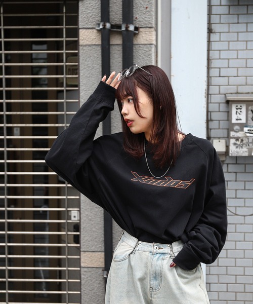ZIP FIVE(ジップファイブ)の「【ZIP FIVE】 ピグメント 90s ロゴ ラグラン ルーズシルエット ロンT / ロングスリーブ Tシャツ / 長袖(Tシャツ/カットソー・メンズ・ネイビー系/ネイビー/ホワイト×ブラック/ブラック/ブラック系・LARGE/MEDIUM)」の18枚目の写真