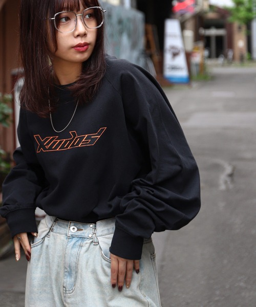 ZIP FIVE(ジップファイブ)の「【ZIP FIVE】 ピグメント 90s ロゴ ラグラン ルーズシルエット ロンT / ロングスリーブ Tシャツ / 長袖(Tシャツ/カットソー・メンズ・ネイビー系/ネイビー/ホワイト×ブラック/ブラック/ブラック系・LARGE/MEDIUM)」の19枚目の写真