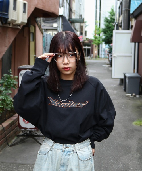 ZIP FIVE(ジップファイブ)の「【ZIP FIVE】 ピグメント 90s ロゴ ラグラン ルーズシルエット ロンT / ロングスリーブ Tシャツ / 長袖(Tシャツ/カットソー・メンズ・ネイビー系/ネイビー/ホワイト×ブラック/ブラック/ブラック系・LARGE/MEDIUM)」の20枚目の写真