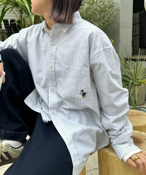 CIAOPANIC TYPY(チャオパニックティピー)の「《おじさんシリーズ》ワンポイント刺繍アソートシャツ(シャツ/ブラウス・メンズ・オフホワイト/サックスブルー/ピンク・MEDIUM/LARGE)」の5枚目の写真