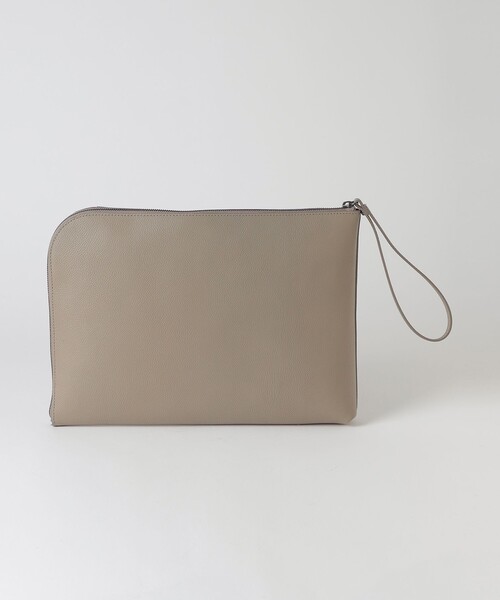 BLACK LABEL CRESTBRIDGE（ブラックレーベル・クレストブリッジ）の「エンボスシュリンクレザークラッチバッグ（クラッチバッグ・メンズ・ベージュ系その他2/ブラック・FREE）」の6枚目の写真