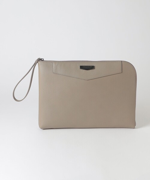 BLACK LABEL CRESTBRIDGE（ブラックレーベル・クレストブリッジ）の「エンボスシュリンクレザークラッチバッグ（クラッチバッグ・メンズ・ベージュ系その他2/ブラック・FREE）」の14枚目の写真