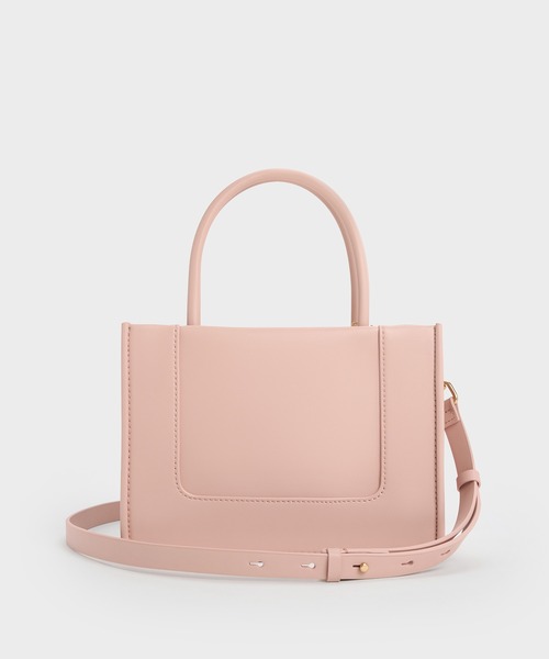 CHARLES & KEITH(チャールズ & キース)の「Daylla ミニデイラー トートバッグ(トートバッグ・レディース・クリーム/スミクロ/ダークブラウン/ライトピンク・M)」の20枚目の写真