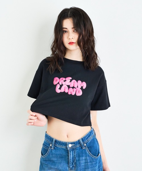 ANNA SUI NYC（アナ スイ エヌ ワイ シー）の「ANNA SUI NYC DREAM LAND Tシャツ（Tシャツ/カットソー・レディース・ホワイト/ブラック・FREE）」の2枚目の写真