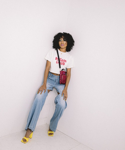 ANNA SUI NYC（アナ スイ エヌ ワイ シー）の「ANNA SUI NYC DREAM LAND Tシャツ（Tシャツ/カットソー・レディース・ホワイト/ブラック・FREE）」の17枚目の写真