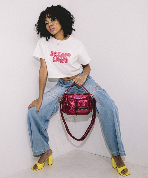 ANNA SUI NYC（アナ スイ エヌ ワイ シー）の「ANNA SUI NYC DREAM LAND Tシャツ（Tシャツ/カットソー・レディース・ホワイト/ブラック・FREE）」の18枚目の写真