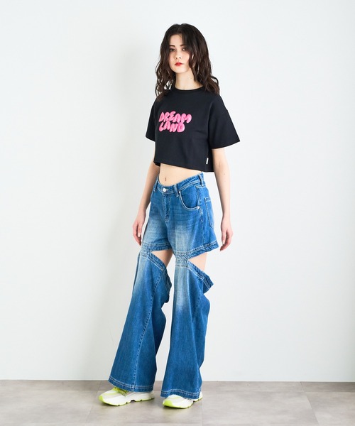 ANNA SUI NYC（アナ スイ エヌ ワイ シー）の「ANNA SUI NYC DREAM LAND Tシャツ（Tシャツ/カットソー・レディース・ホワイト/ブラック・FREE）」の20枚目の写真