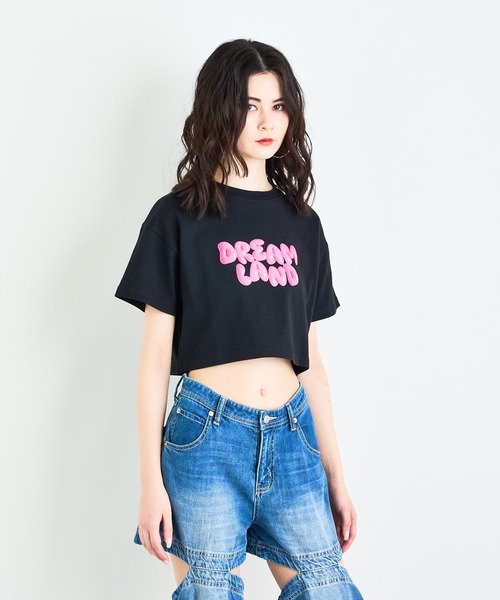 ANNA SUI NYC（アナ スイ エヌ ワイ シー）の「ANNA SUI NYC DREAM LAND Tシャツ（Tシャツ/カットソー・レディース・ホワイト/ブラック・FREE）」の6枚目の写真