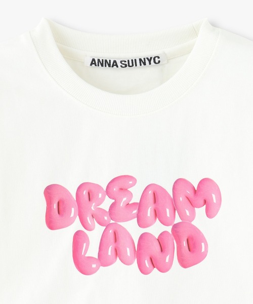 ANNA SUI NYC（アナ スイ エヌ ワイ シー）の「ANNA SUI NYC DREAM LAND Tシャツ（Tシャツ/カットソー・レディース・ホワイト/ブラック・FREE）」の3枚目の写真