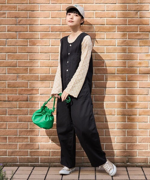 FREAK'S STORE（フリークスストア）の「フラワーストレッチ ロンT（Tシャツ/カットソー・レディース・チャコール/ブラック/サックスブルー/オフホワイト/ナチュラル・ﾌﾘ-）」の19枚目の写真