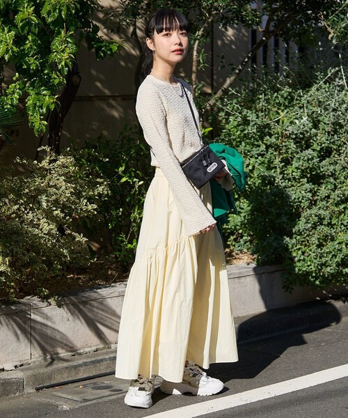 FREAK'S STORE（フリークスストア）の「フラワーストレッチ ロンT（Tシャツ/カットソー・レディース・チャコール/ブラック/サックスブルー/オフホワイト/ナチュラル・ﾌﾘ-）」の22枚目の写真