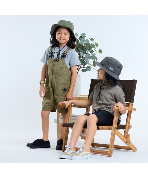 F.O.KIDS(エフオーキッズ)の「オーバーオール(サロペット/オーバーオール・キッズ・カーキ/ブルー/チャコール・140/130/120/110/90/80)」の8枚目の写真